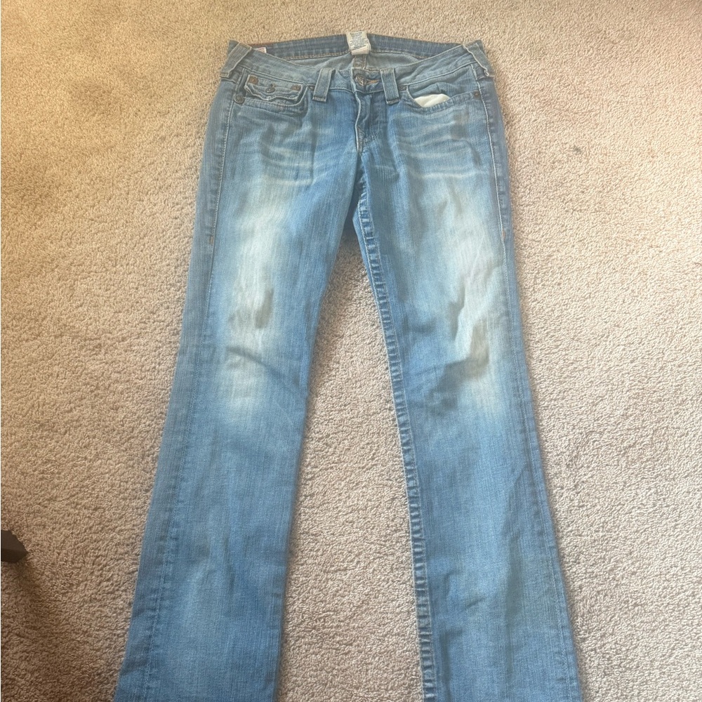 True Religion Blue Boot Cut Jeans